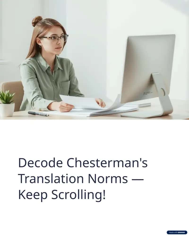 Chesterman's Translation Norms