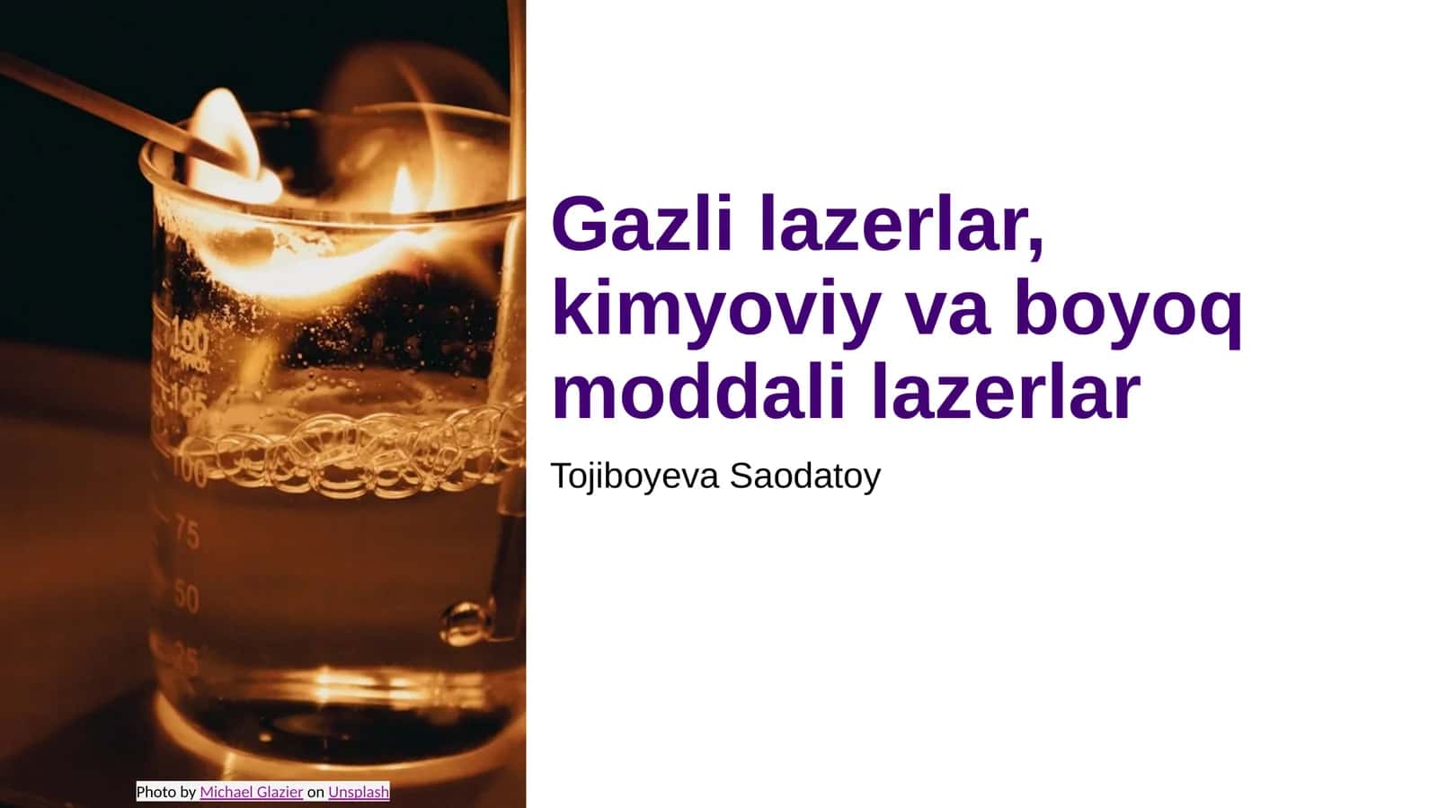 Gazli lazerlar, kimyoviy va boyoq moddali lazerlar