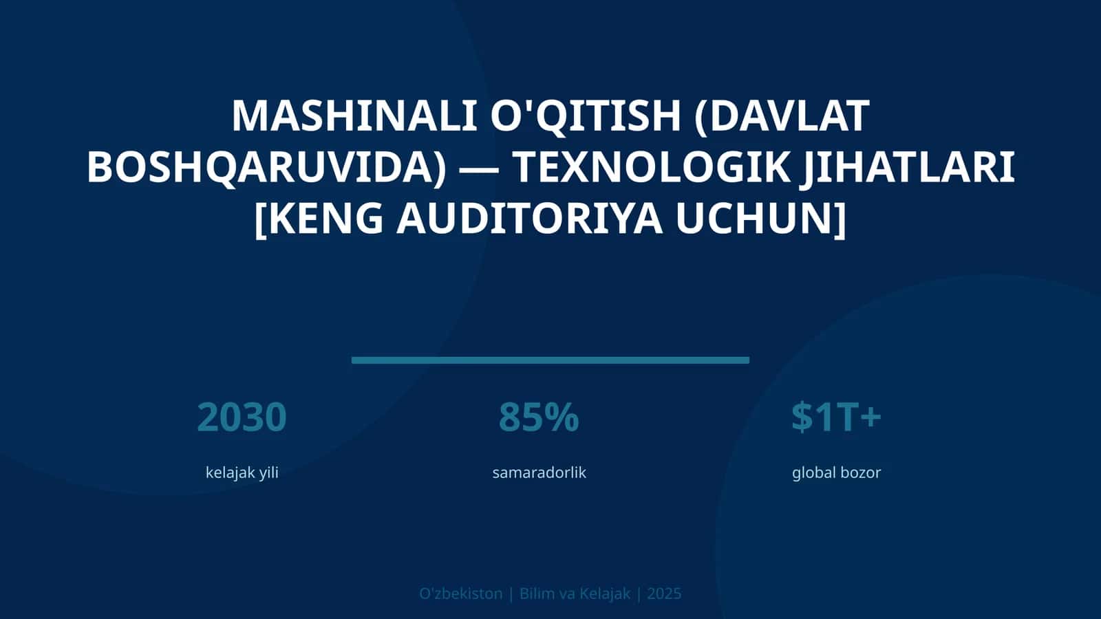Mashinali o'qitish (davlat boshqaruvida) — texnologik jihatlari [keng auditoriya uchun]