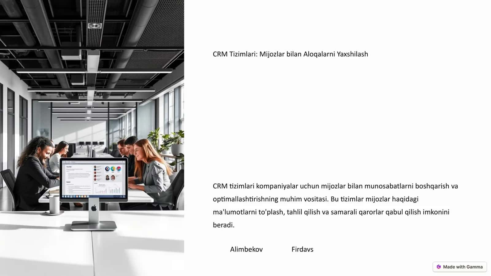 CRM Tizimlari: Mijozlar bilan Aloqalarni Yaxshilash