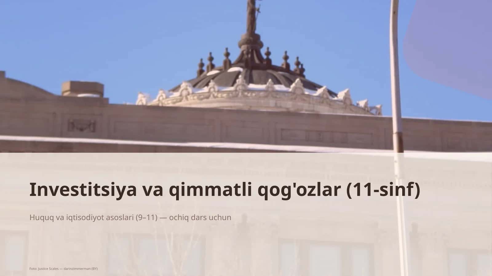 Huquq va iqtisodiyot asoslari (9–11)