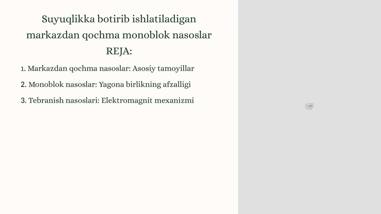 Suyuqlikka botirib ishlatiladigan markazdan qochma monoblok nasoslar