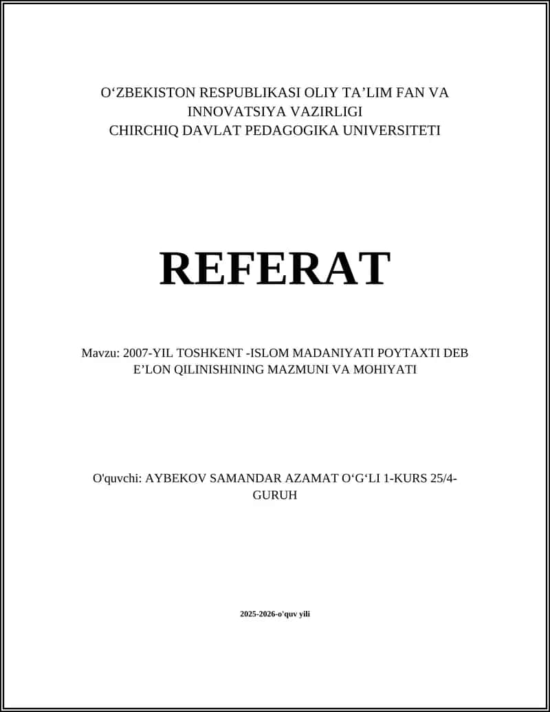 Referat