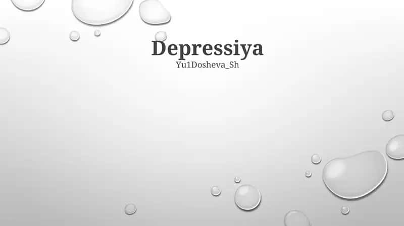 Depressiya
