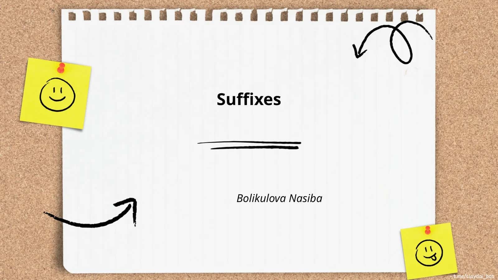 Suffixes