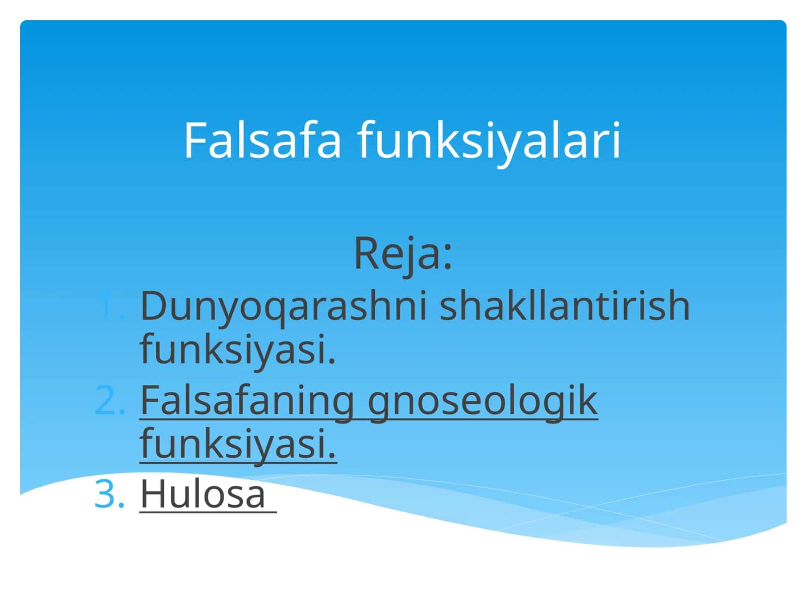 Falsafa funksiyalari