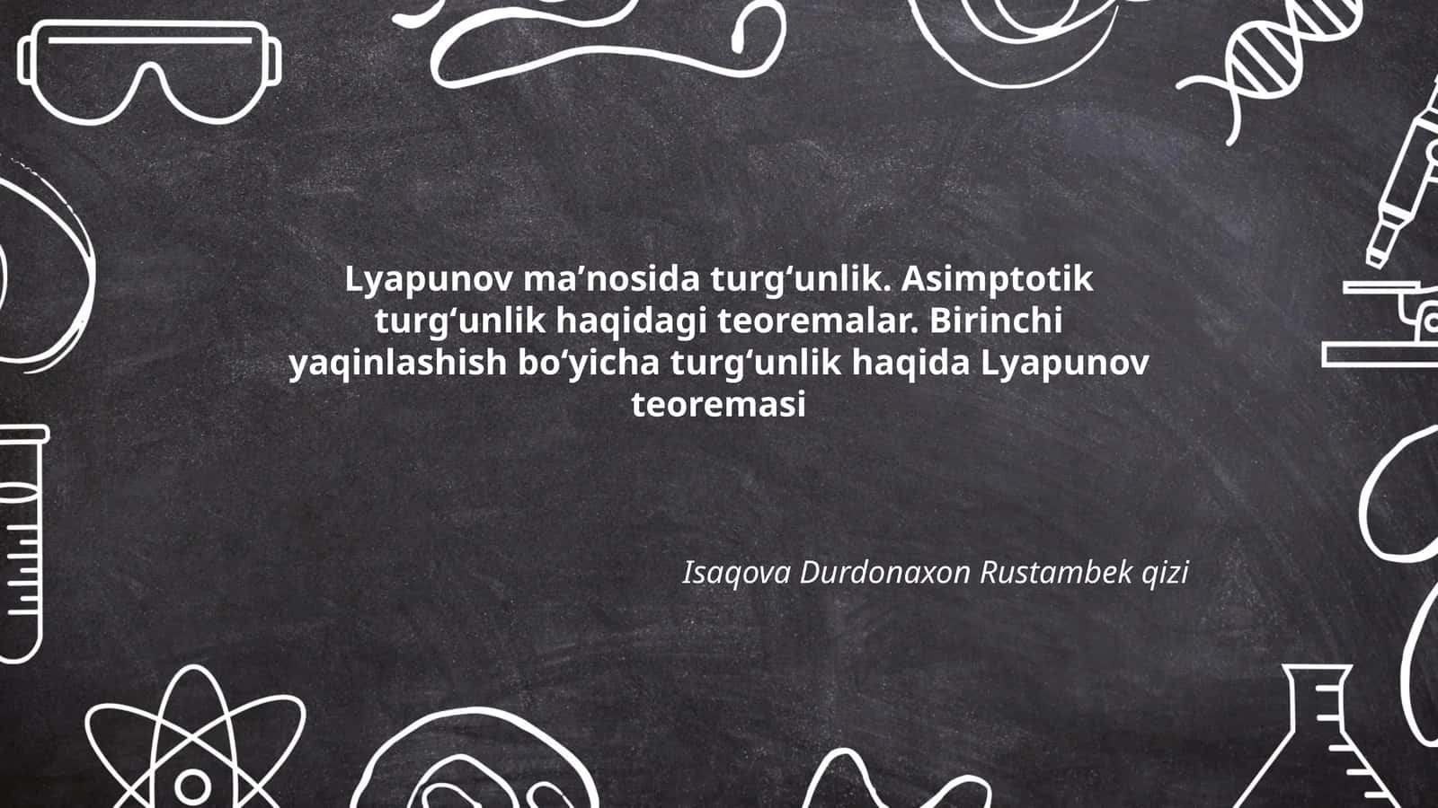 Lyapunov maʼnosida turgʻunlik