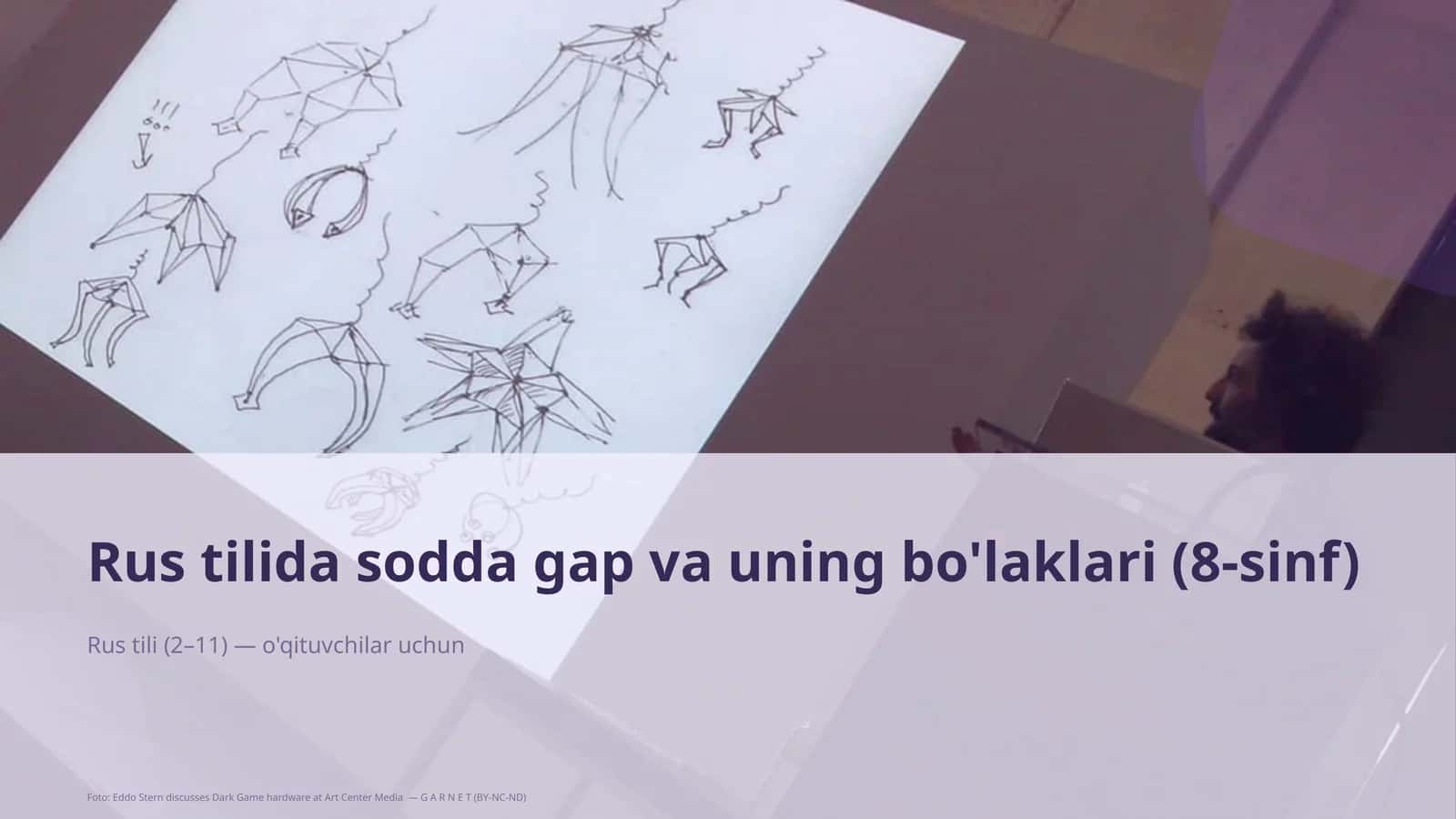 Rus tilida sodda gap va uning bo'laklari (8-sinf)