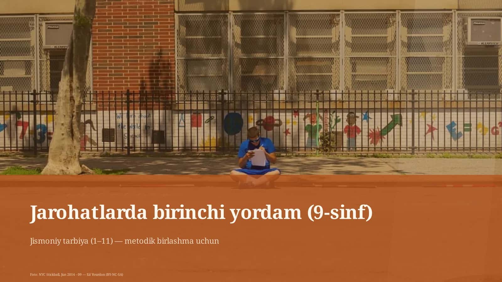 Jarohatlarda birinchi yordam (9-sinf)