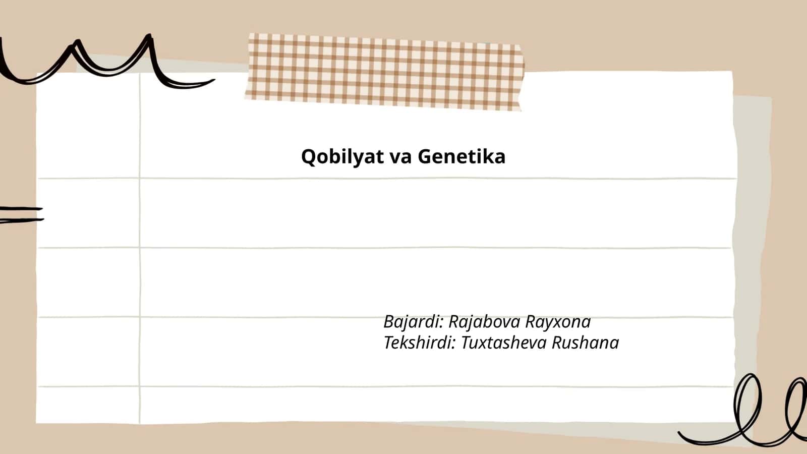 Qobilyat va Genetika