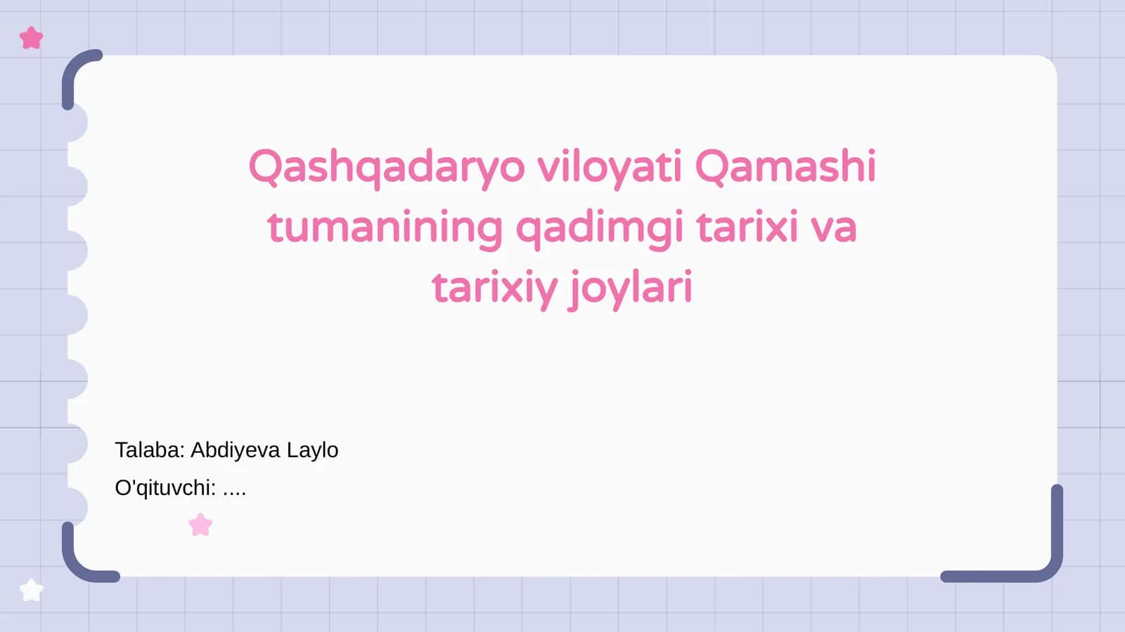 Qashqadaryo viloyati Qamashi tumanining qadimgi tarixi va tarixiy joylari