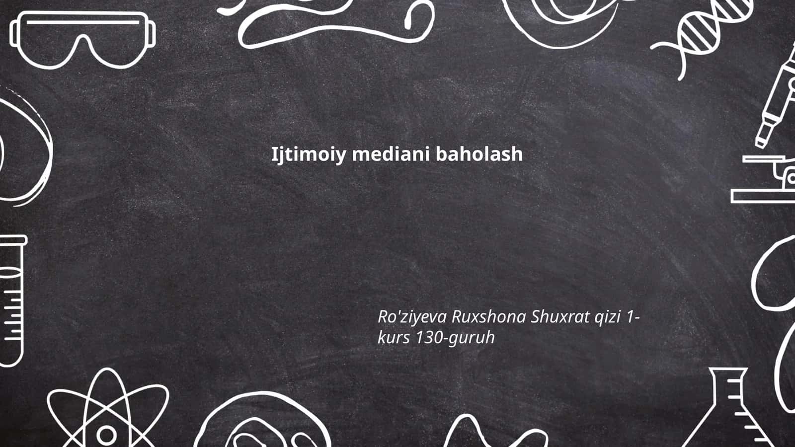 Ijtimoiy mediani baholash