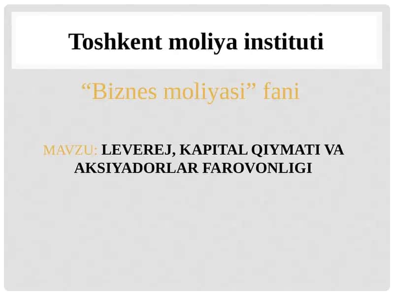 "Biznesmoliyasi"