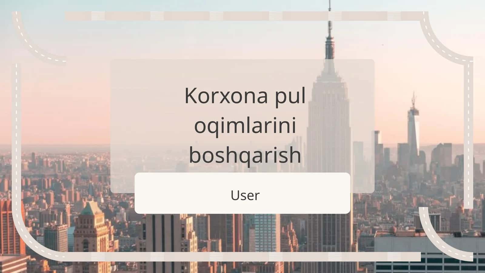 Korxona pul oqimlarini boshqarish