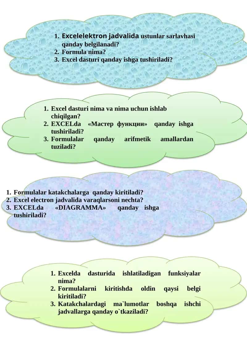 Excel dasturi