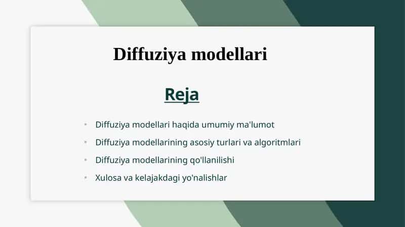 Diffuziyamodellari 1