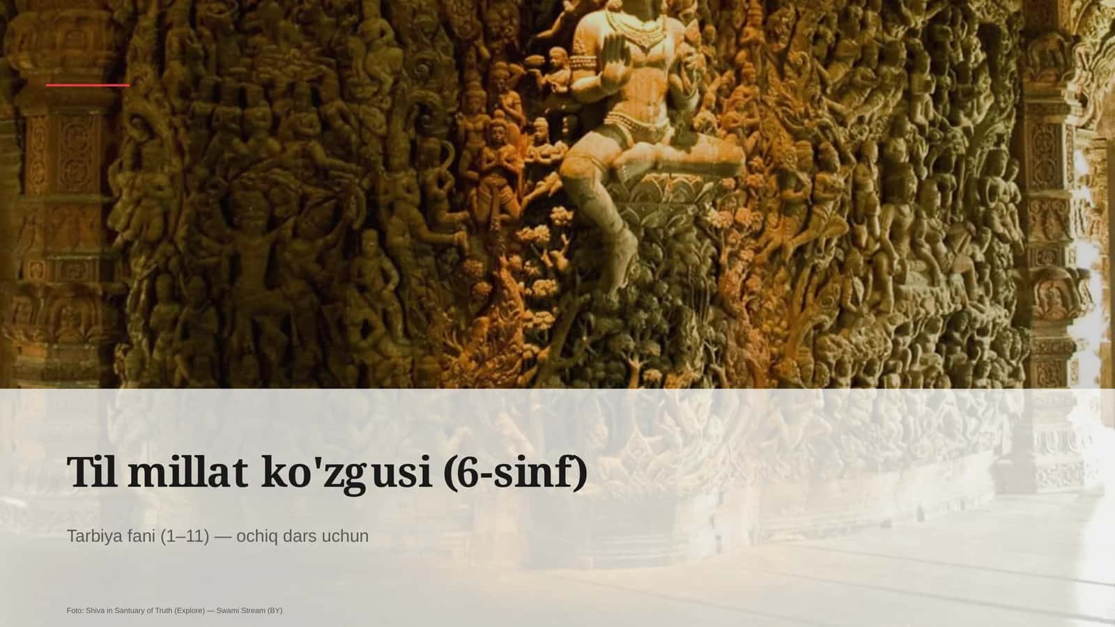 Til millat ko'zgusi (6-sinf)