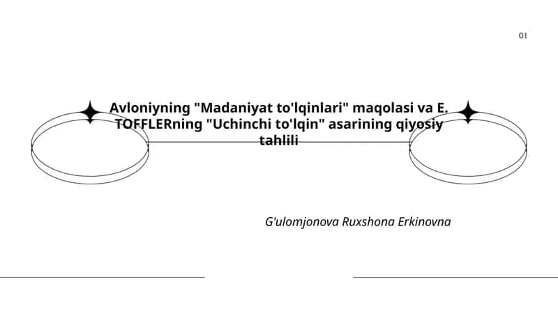 "Madaniyat to'lqinlari" va "Uchinchi to'lqin" asarining qiyosiy tahlili