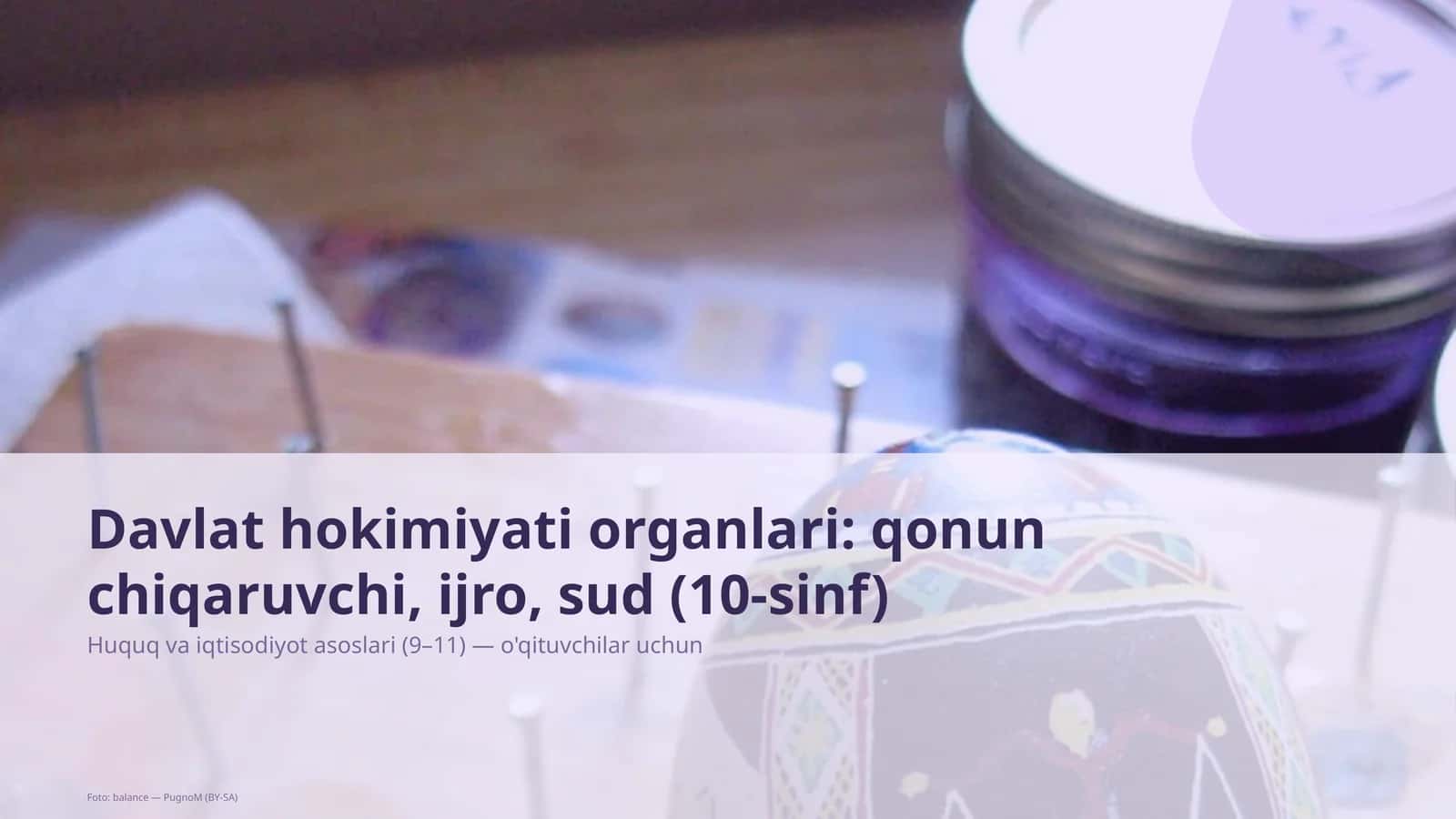 Ta'limiy maqsad: mavzu bilimlarini tizimlashtirish va mustahkamlash