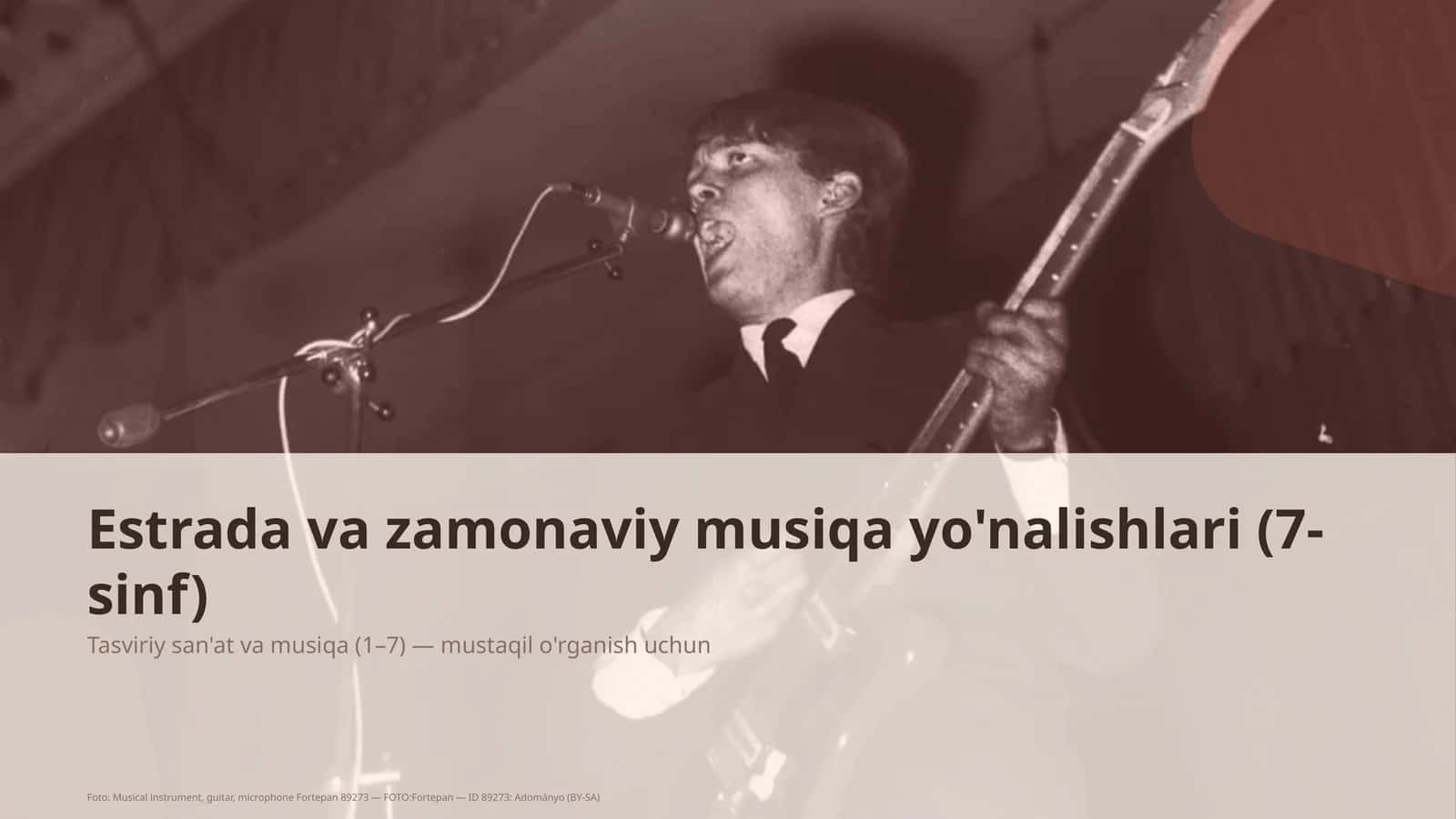Tasviriy san'at va musiqa (1– 7)