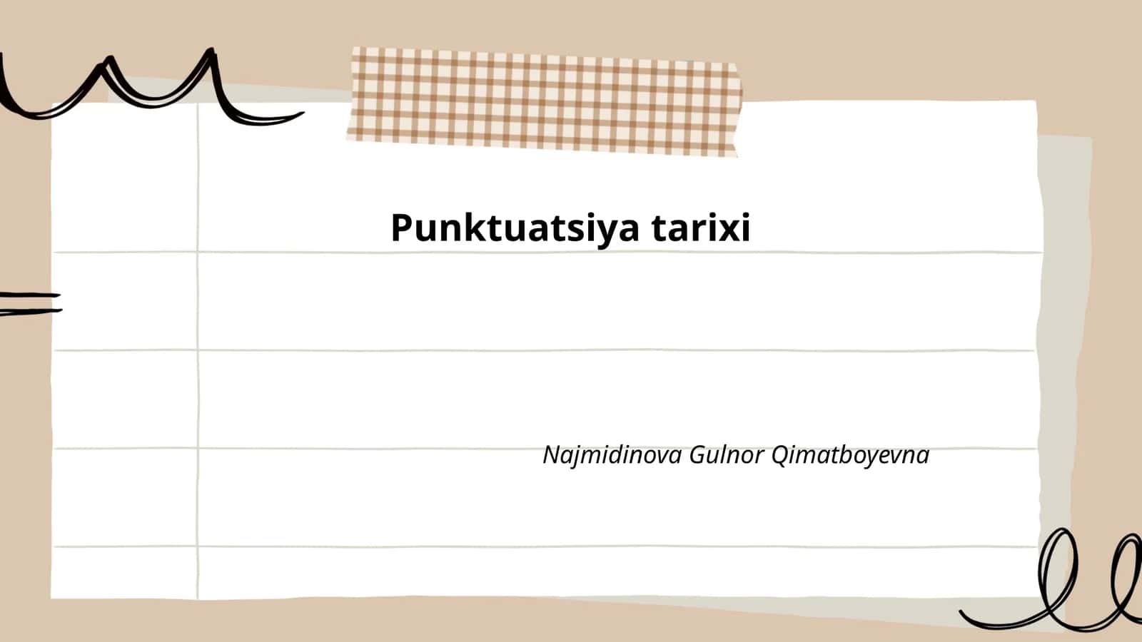 Punktuatsiya tarixi
