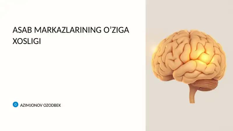 ASAB MARKAZLARINING O’ZIGA XOSLIGI