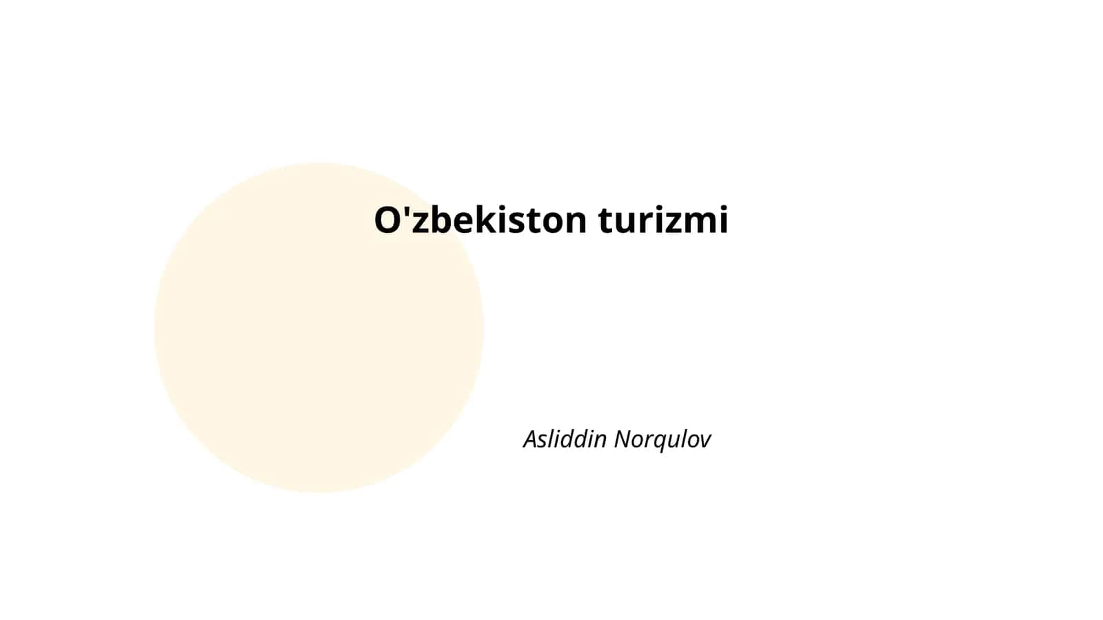 O'zbekiston turizmi