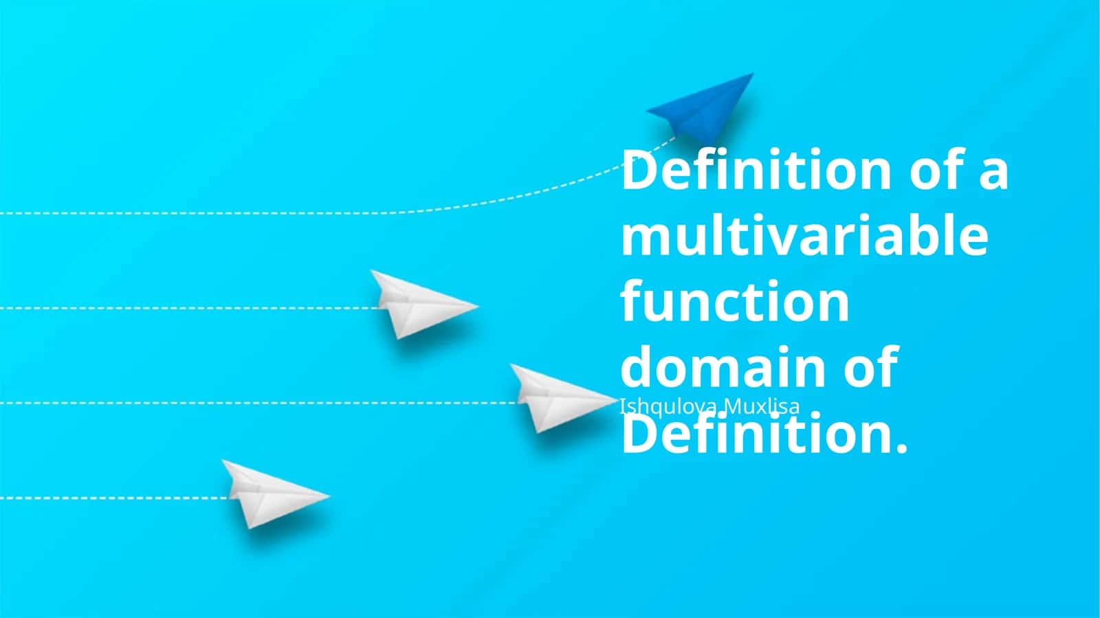 Definition of a multivariable function domain of Definition