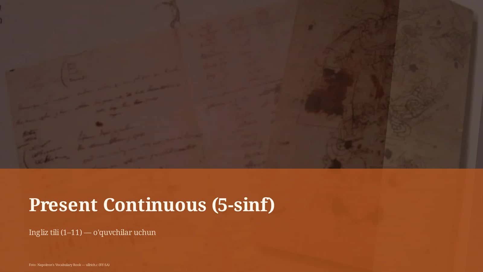 Present Continuous (5-sinf)