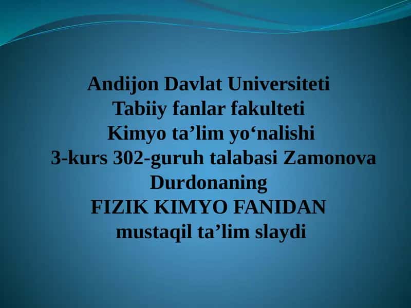 Moddalarning Nur Sindirish Ko‘rsatkichi (Refraktiv Ko‘rsatkich)