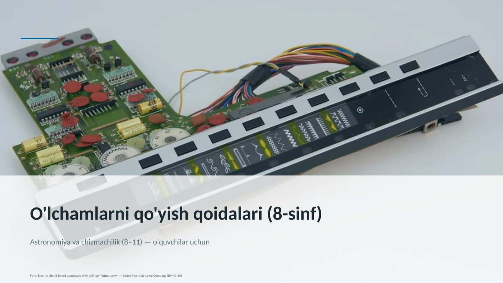 O'lchamlarni qo'yish qoidalari (8-sinf)