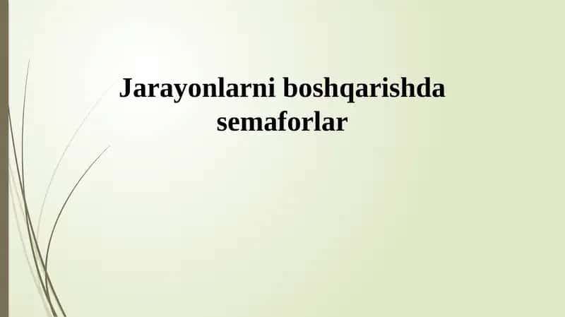 Semaforlar