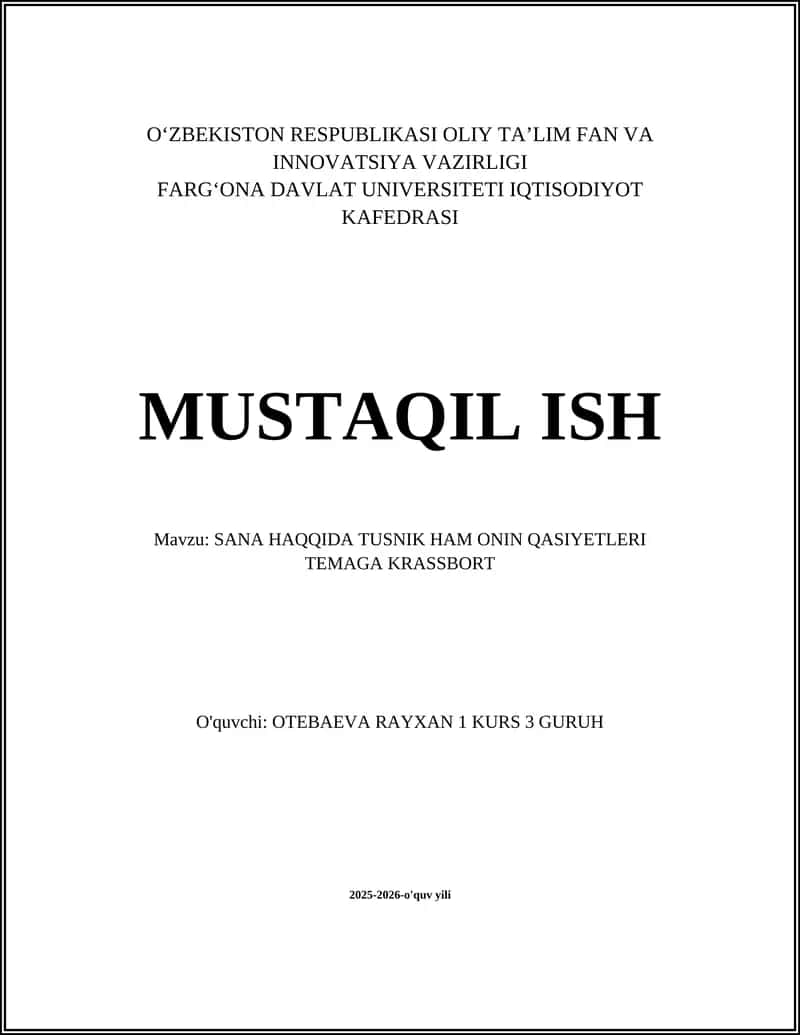 SANA HAQQIDA TUSNIK HAM ONIN QASIYETLERI TEMAGA KRASSBORT