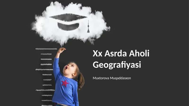 Xx Asrda Aholi Geografiyasi