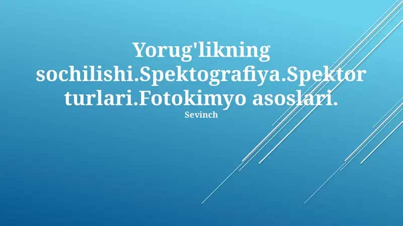 Yorug'likning sochilishi
