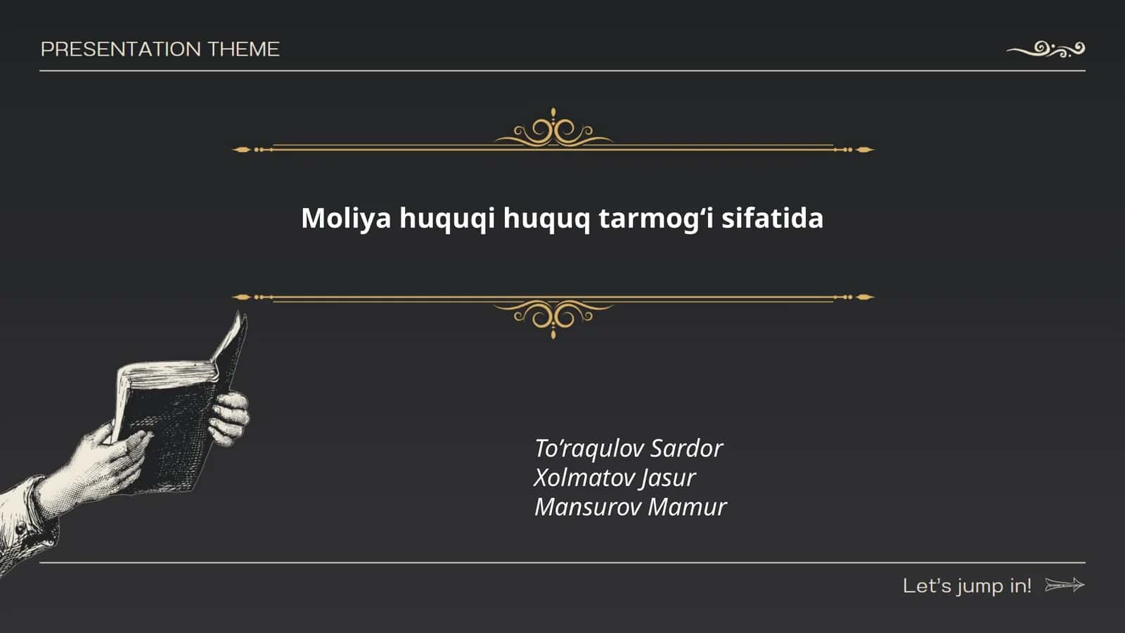 Moliya huquqi huquq tarmog‘i sifatida