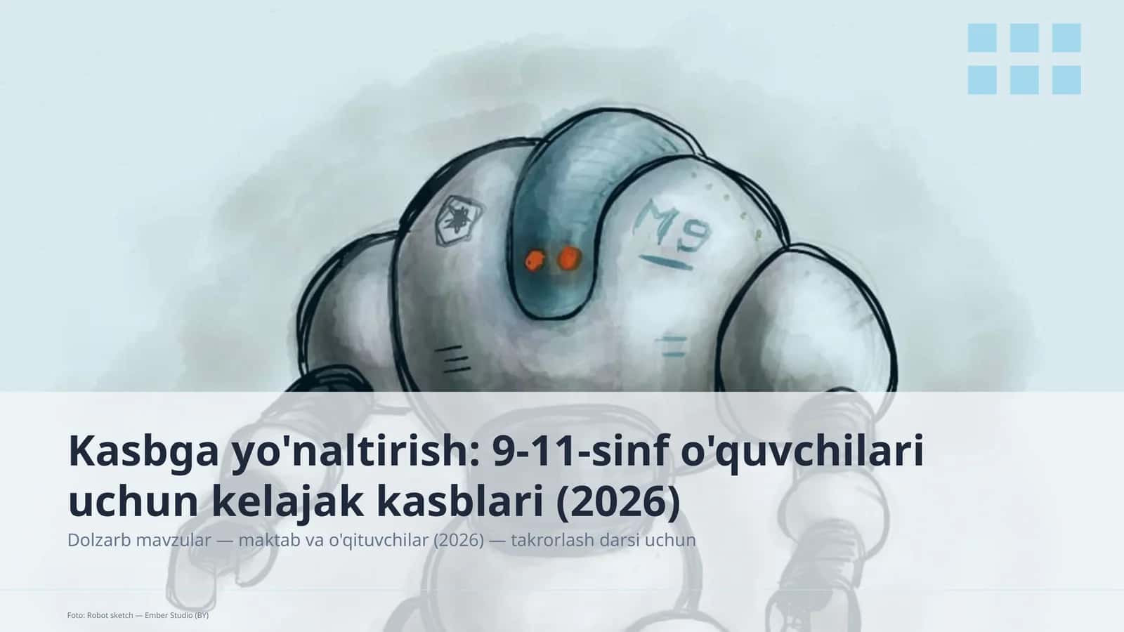 Kasbga yo'naltirish: 9-11-sinf o'quvchilari uchun kelajak kasblari (2026)
