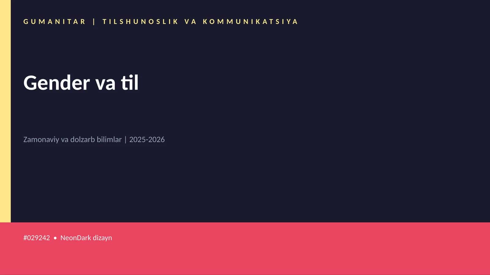 Gender va til