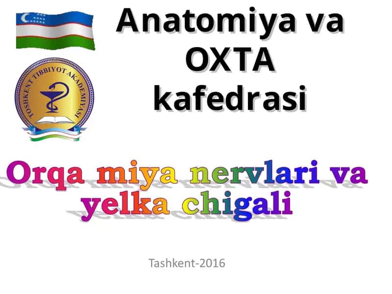 Anatomiya va OXTA kafedrasi