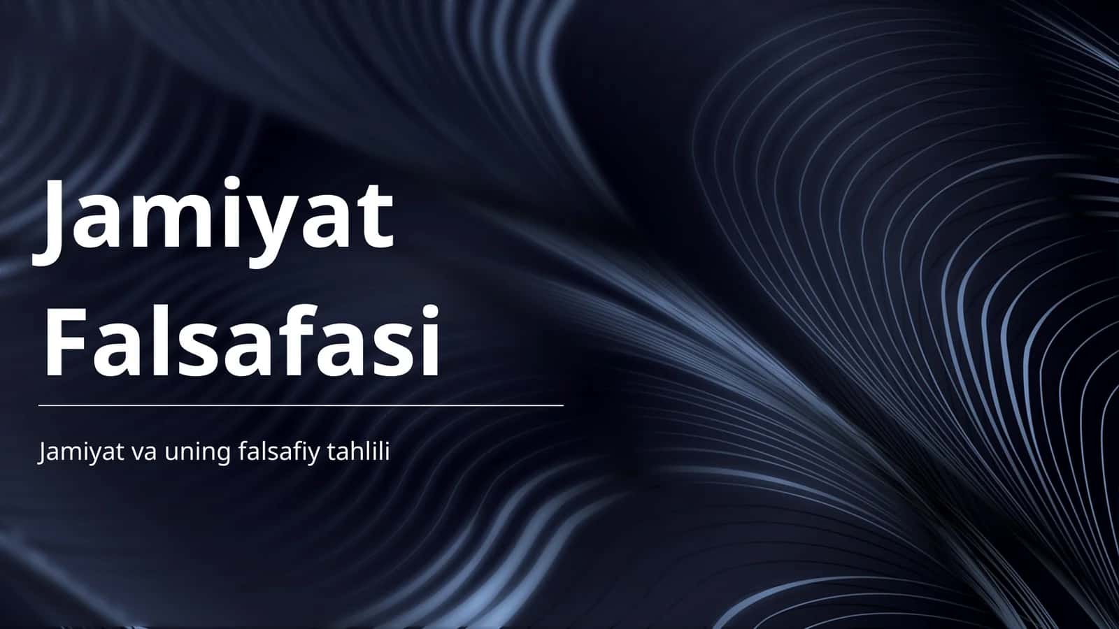 Jamiyat Falsafasi
