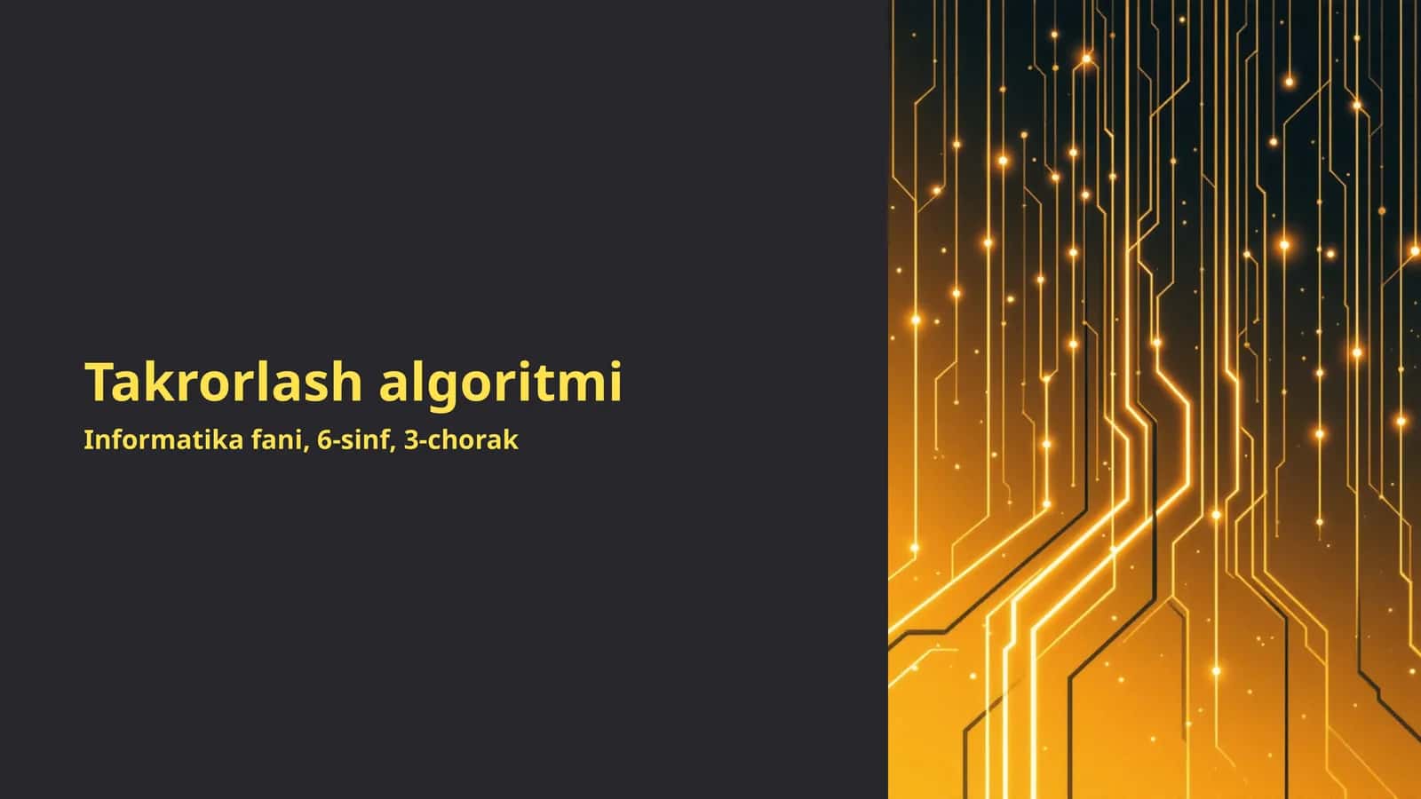Takrorlash algoritmi