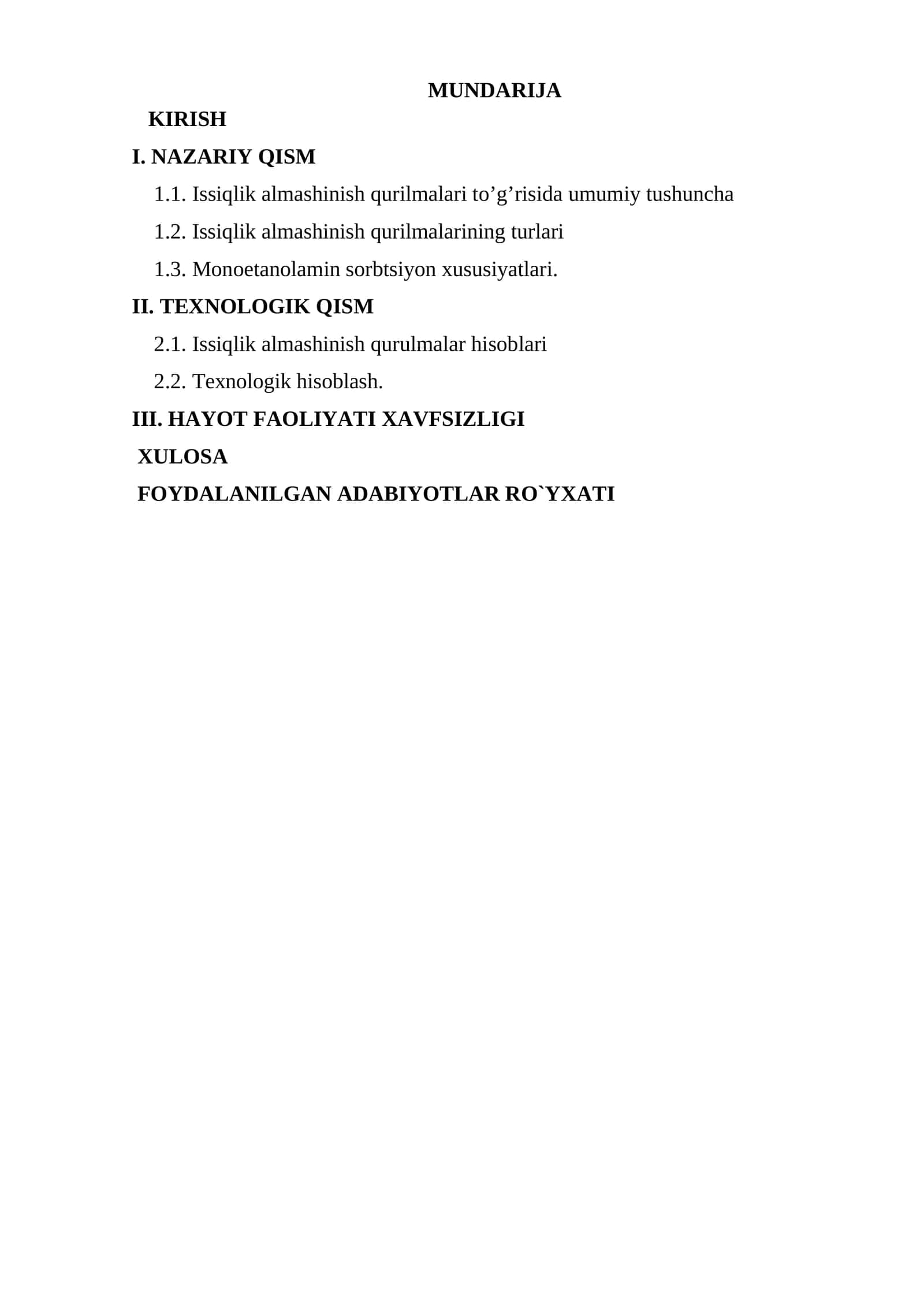 Issiqlik almashinish qurilmalari