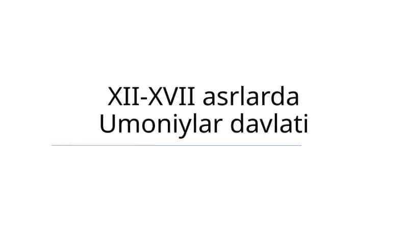 Umoniylar davlati