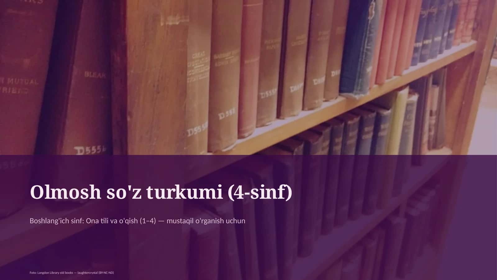 Olmosh so'z turkumi (4-sinf)