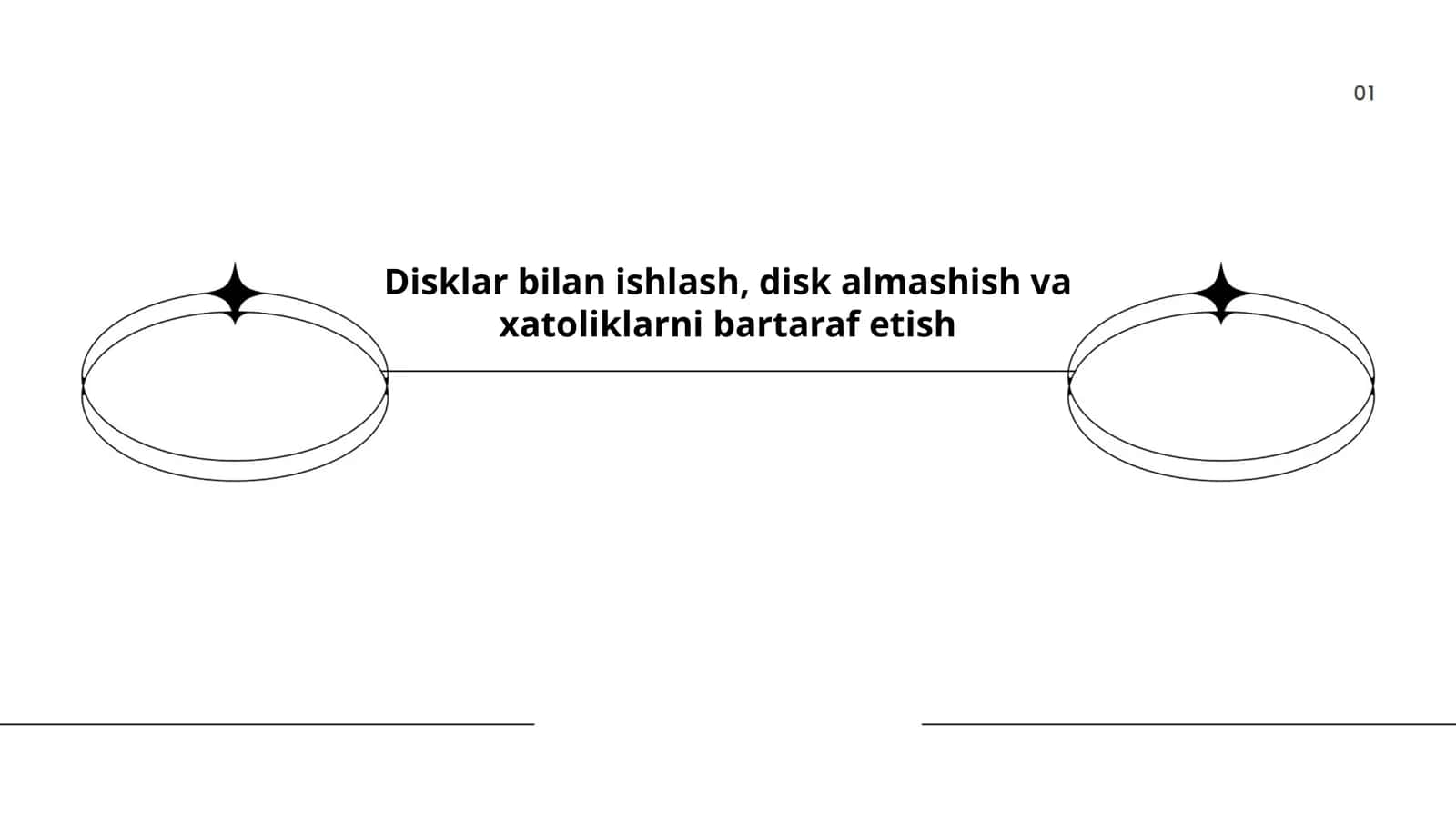 Disklar bilan ishlash, disk almashish va xatoliklarni bartaraf etish