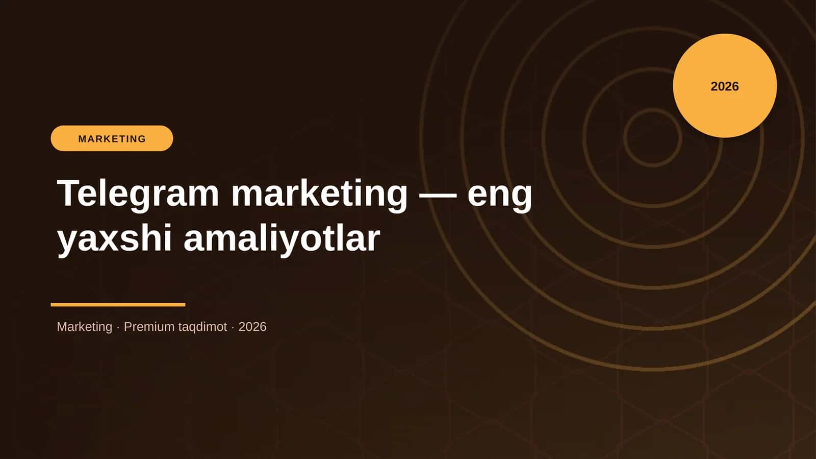 Telegram marketing — eng yaxshi amaliyotlar