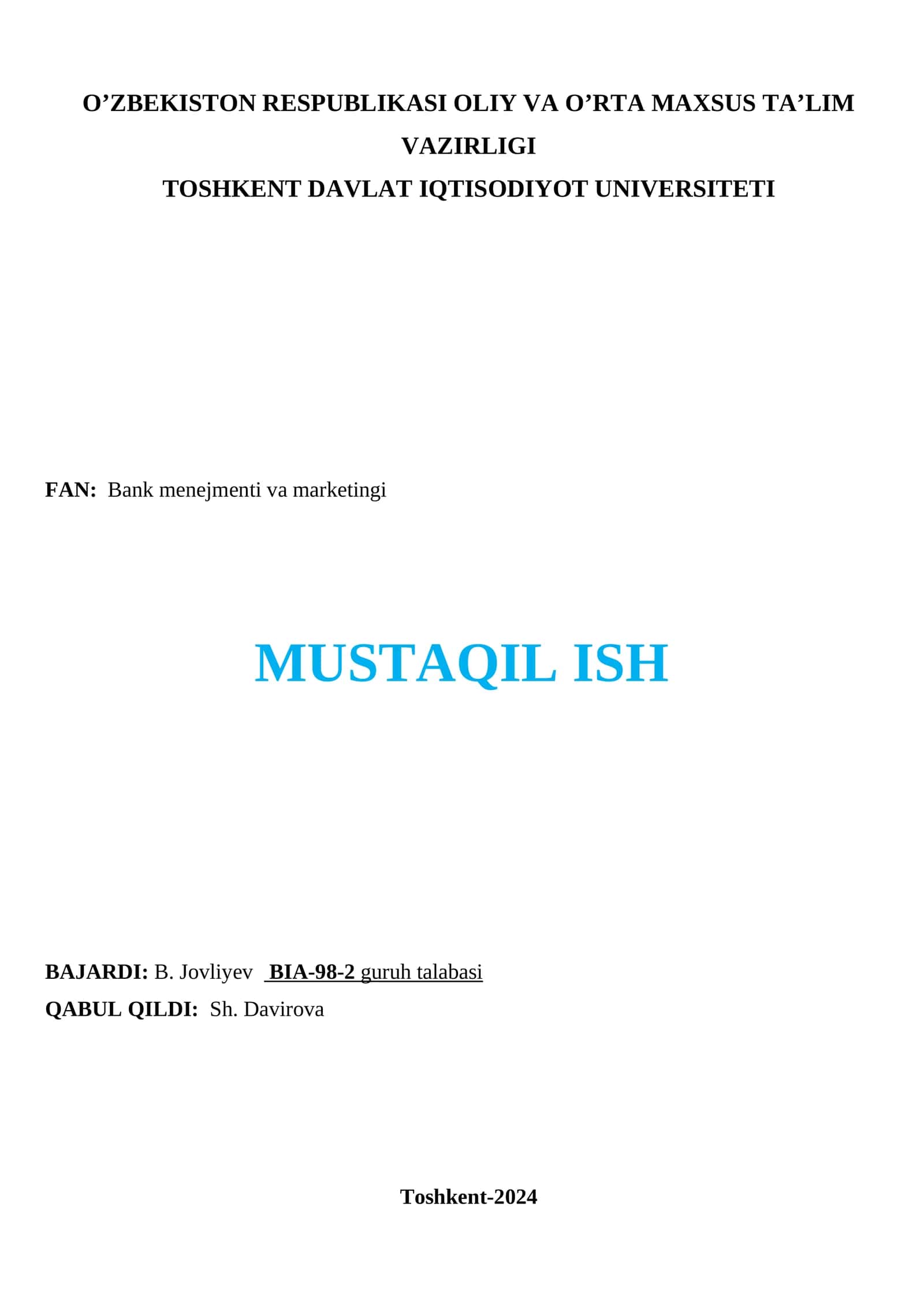 Tashkiliy tuzilma