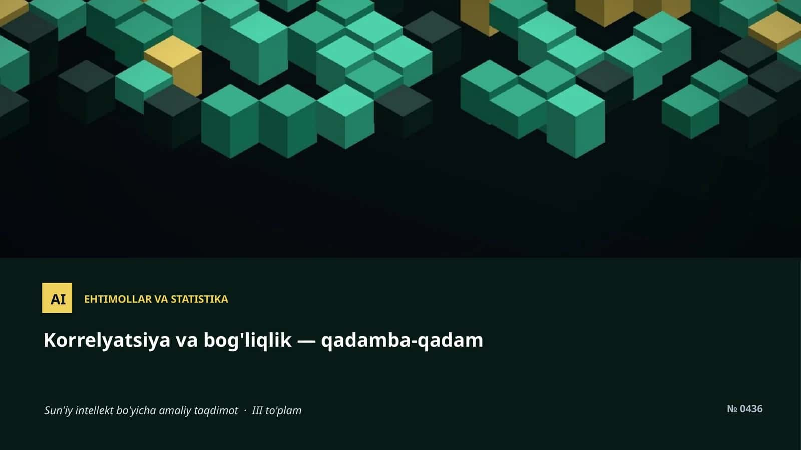 EHTIMOLLAR VA STATISTIKA