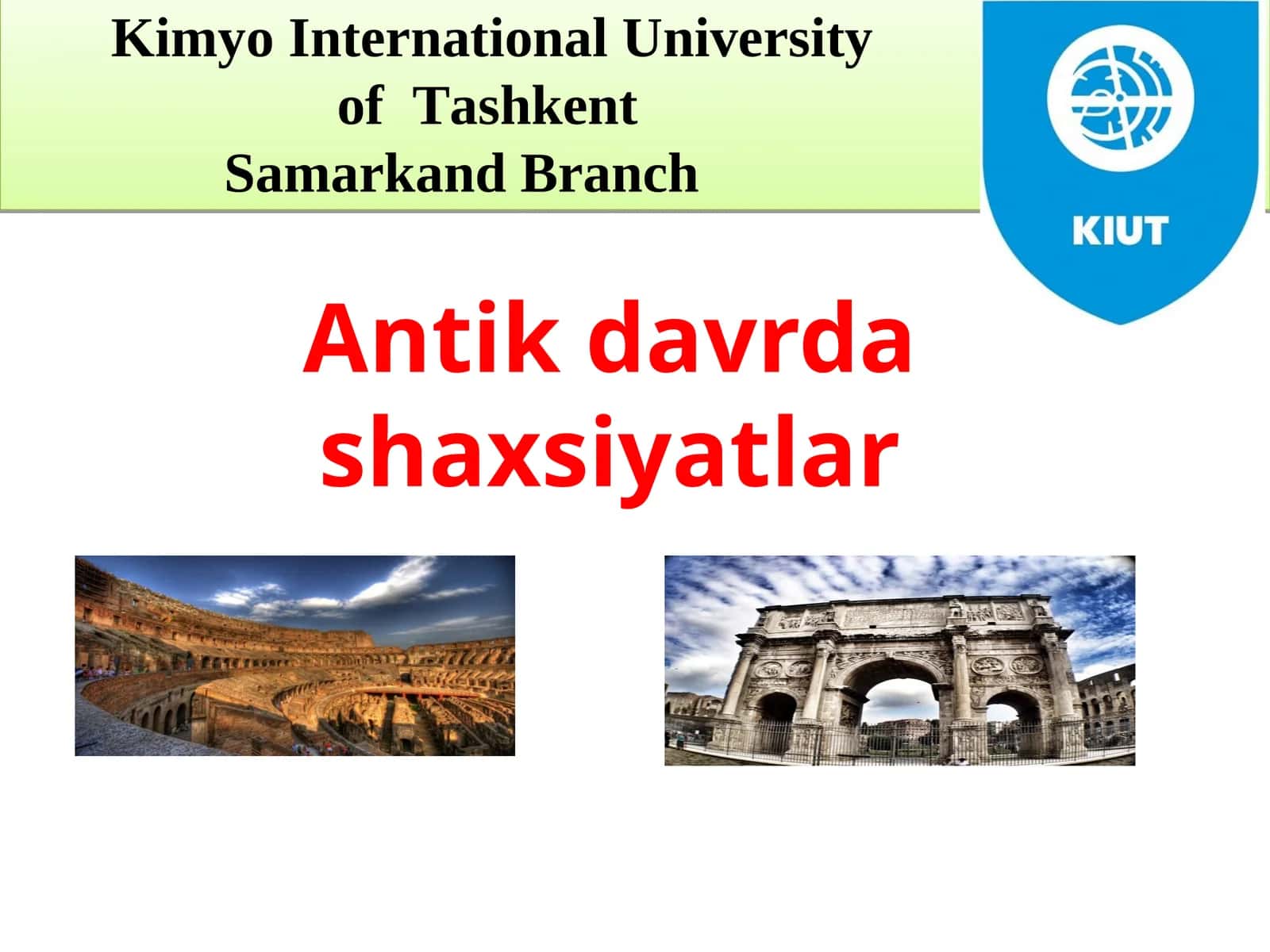 Antik davrda shaxsiyatlar