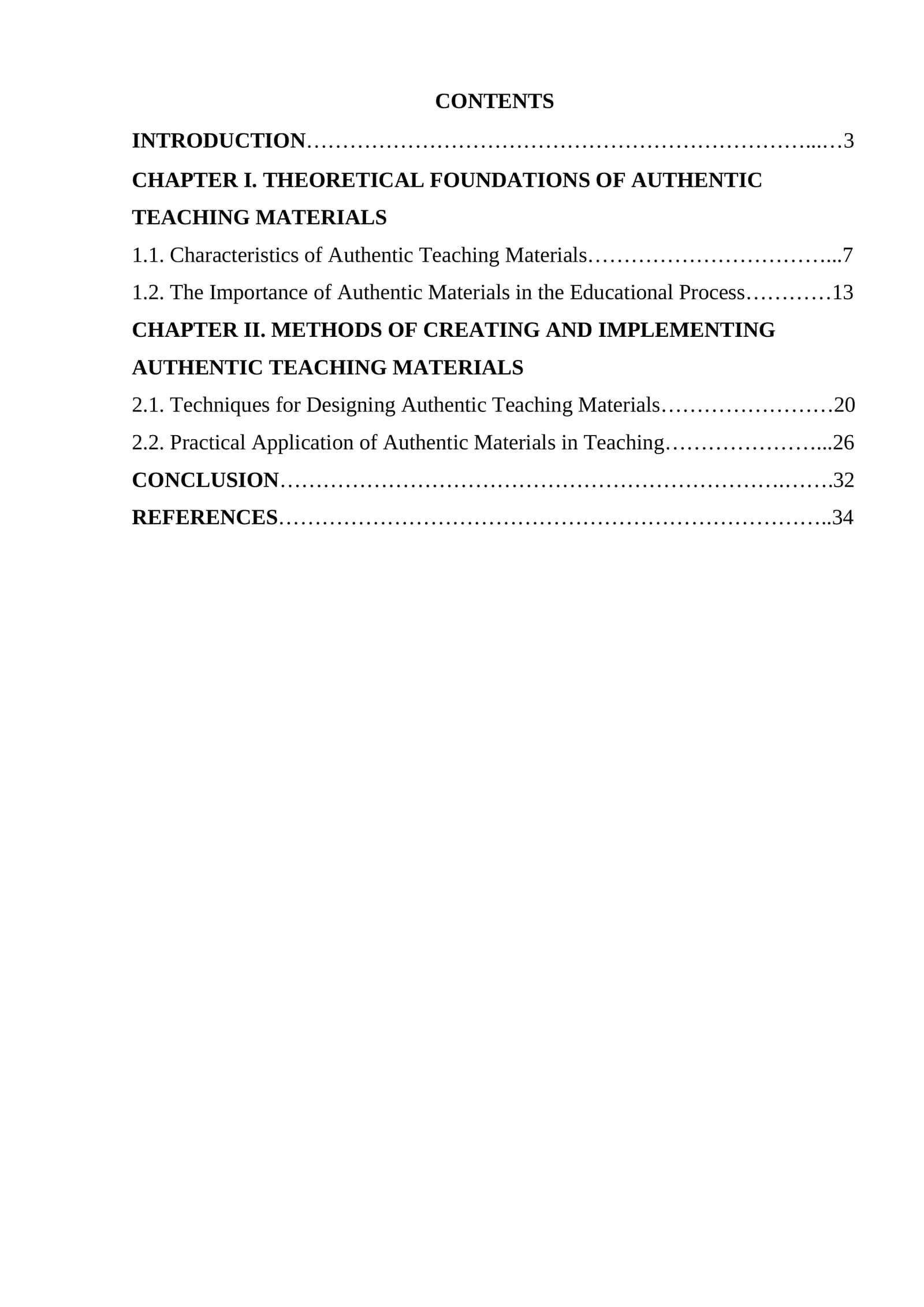 Creating authentic teaching materials